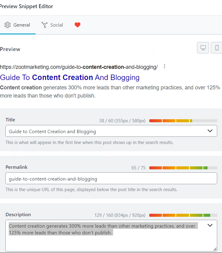 Capture content optimization, content creation